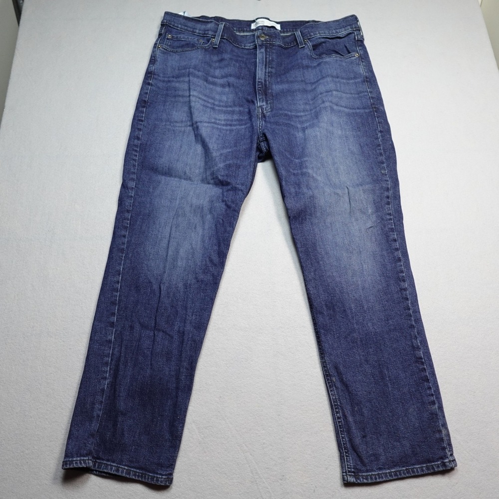 Signature by Levi Strauss S67 Athletic Jeans Mens 42x30 Blue Dark Wash Stretch